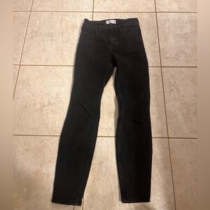 Vintage Abercrombie & Fitch Super High Rise skinny jeans black. Great condition